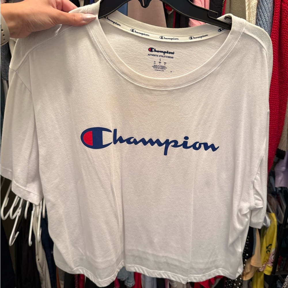 Champion Women's White Crop Top